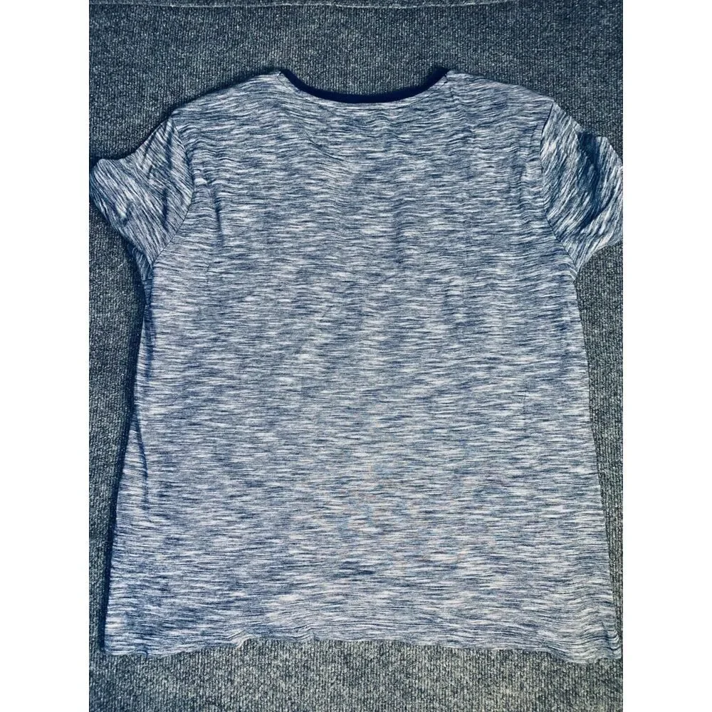 Banana Republic The Essentials‎ Tee Shirt Men's XL Blue Space Dye Short Sleeve